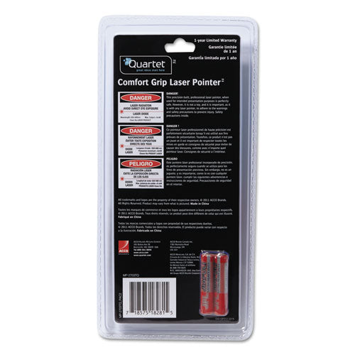Image of Quartet® MP-2703TQ Classic Comfort Laser Pointer, Class 3a, Projects 1,500 Ft, Jade Green