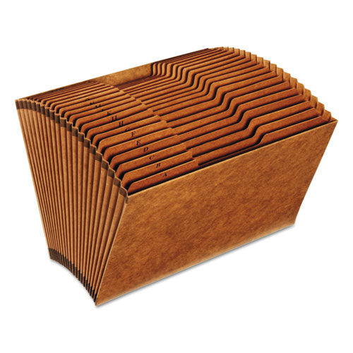 Image of Pendaflex® R219AHD Heavy-Duty Open-Top Expanding Stadium File, 21 Sections, 1/3-Cut Tabs, Legal Size, Redrope