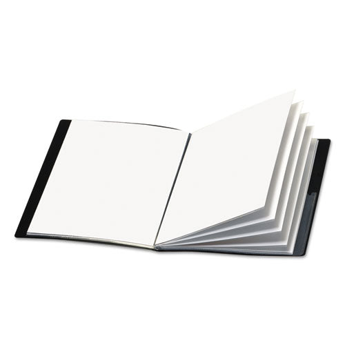 Image of Cardinal® 50232 ShowFile Display Book with Custom Cover Pocket, 24 Letter-Size Sleeves, Black
