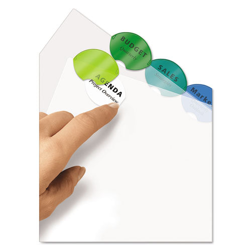 Image of Avery® 11201 Insertable Style Edge Tab Plastic Dividers, 8-Tab, 11 X 8.5, Translucent, 1 Set