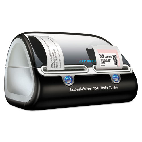 Image of DYMO® 1752266 Labelwriter 450 Twin Turbo Label Printer, 71 Labels/min Print Speed, 5.5 X 8.4 X 7.4