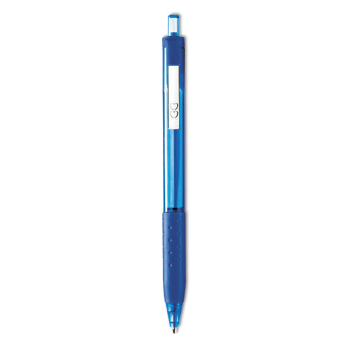 Image of Paper Mate® 1951259 Inkjoy 300 Rt Ballpoint Pen, Retractable, Medium 1 Mm, Blue Ink, Blue Barrel, Dozen