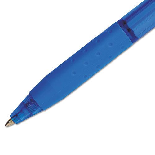 Image of Paper Mate® 1951259 Inkjoy 300 Rt Ballpoint Pen, Retractable, Medium 1 Mm, Blue Ink, Blue Barrel, Dozen