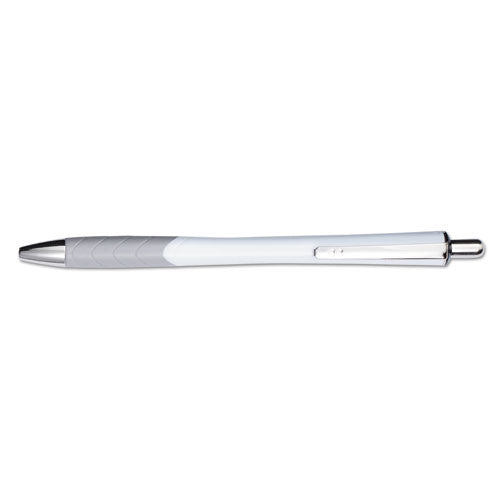 Image of Paper Mate® 1951346 InkJoy 700 RT Ballpoint Pen, Retractable, Medium 1 mm, Blue Ink, White/Gray Barrel, Dozen