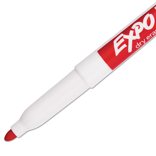 Image of EXPO® 86002A Low-Odor Dry-Erase Marker, Fine Bullet Tip, Red, Dozen