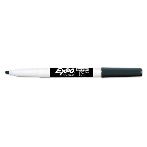 Image of EXPO® 1921062A Low-Odor Dry-Erase Marker Value Pack, Fine Bullet Tip, Black, 36/box