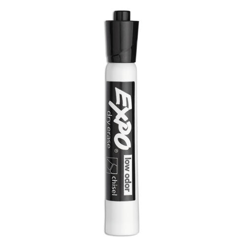 Image of EXPO® 1920940A Low-Odor Dry-Erase Marker Value Pack, Broad Chisel Tip, Black, 36/box