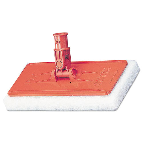 Image of 3M 6472 Doodlebug Threaded Pad Holder Kit, 4.63 X 10, Orange, 4/carton