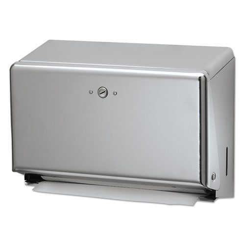 Image of San Jamar® T1950XC Mini C-Fold/multifold Towel Dispenser, 11.13 X 3.88 X 7.88, Chrome