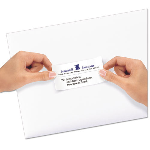 Image of Avery® 58163 Repositionable Address Labels W/sure Feed, Inkjet/laser, 2 X 4, White, 250/box