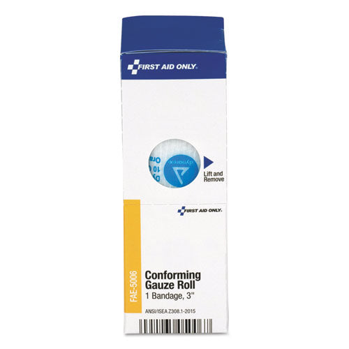 Image of First Aid Only FAE-5006 Gauze Bandages, Conforming, 3" Wide