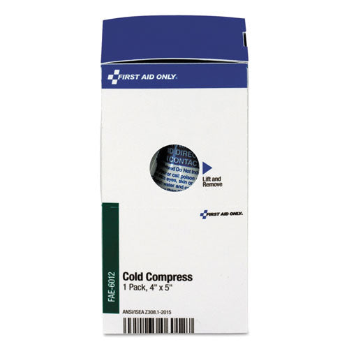 Image of First Aid Only FAE-6012 SmartCompliance Instant Cold Compress, 5 x 4