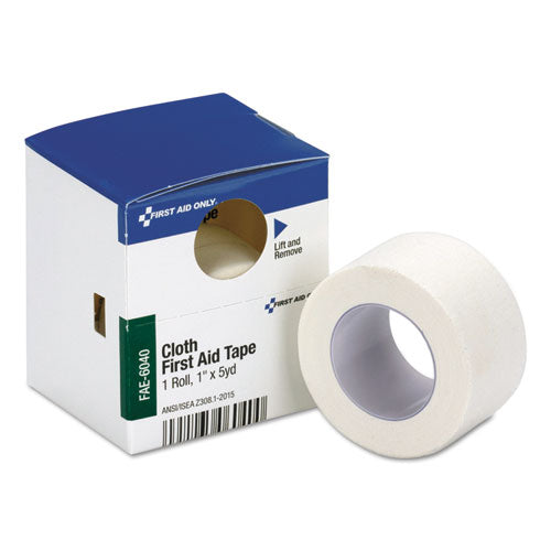 Image of First Aid Only FAE-6040 First Aid Tape, Acrylic/Cloth, 1" x 5 yds, White
