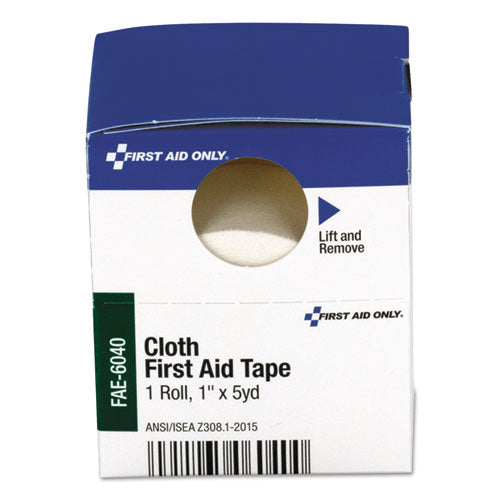 Image of First Aid Only FAE-6040 First Aid Tape, Acrylic/Cloth, 1" x 5 yds, White