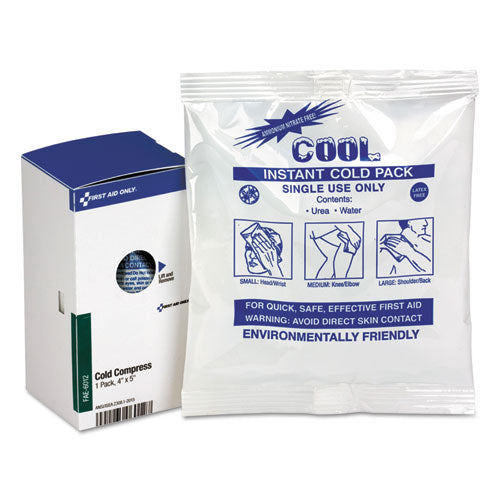 Image of First Aid Only FAE-6012 SmartCompliance Instant Cold Compress, 5 x 4