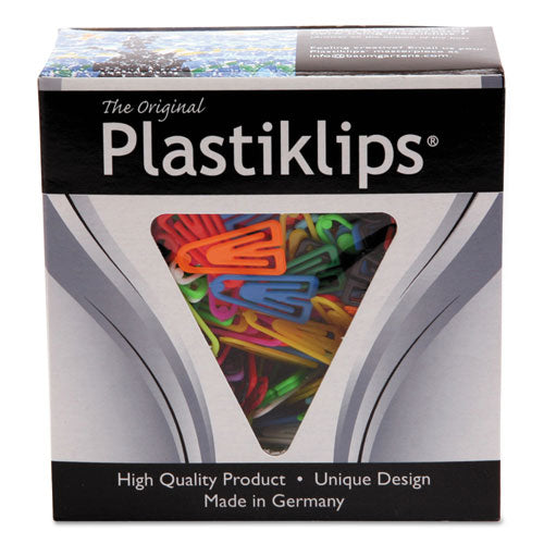 Image of Baumgartens® BAULP0200 Plastiklips Paper Clips, Small, Smooth, Assorted Colors, 1,000/Box