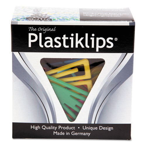 Image of Baumgartens® BAULP1700 Plastiklips Paper Clips, Extra Large, Smooth, Assorted Colors, 50/Box