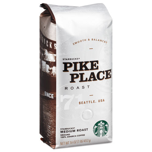 Image of Starbucks® 12411954 Coffee, Pike Place, Ground, 1lb Bag