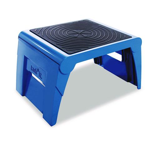 Image of Cramer® 50051PK-63 Folding Step Stool, 1-Step, 300 lb Capacity, 14 x 11.25 x 9.75, Blue