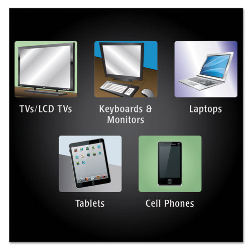 Image of WEIMAN® 93 E-tronic Wipes, 1-Ply, 7 x 8, White, 30/Canister