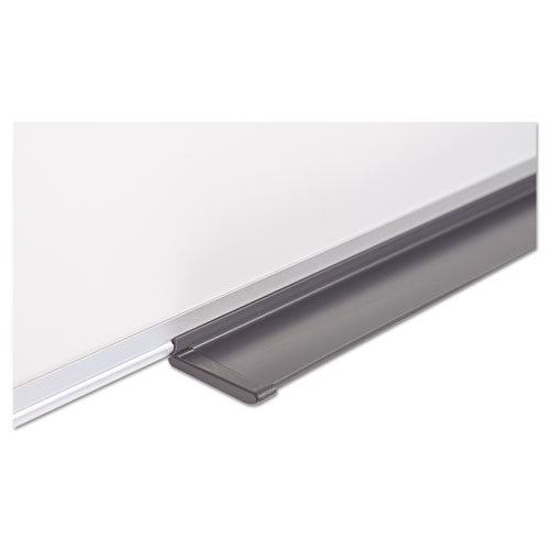 Image of MasterVision® MA2112170MV Value Melamine Dry Erase Board, 48" x 96", White Surface, Satin Aluminum Frame