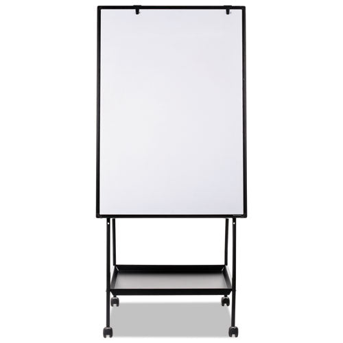 Image of MasterVision® EA49125016 Creation Station Dry Erase Board, 29.5" x 74.88", White Surface, Black Metal Frame