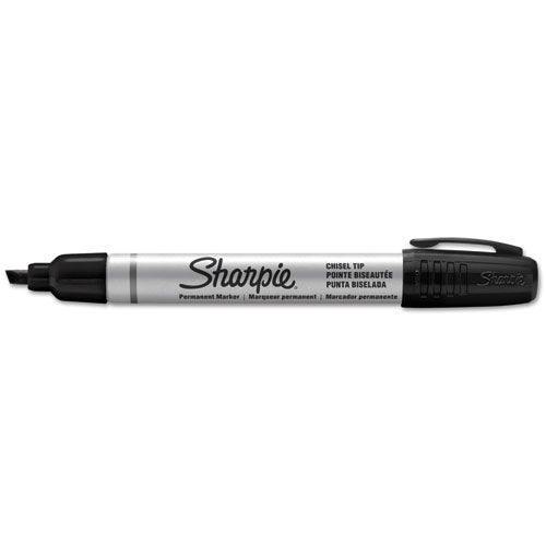 Image of Sharpie® 1794224 Durable Metal Barrel Permanent Marker, Broad Chisel Tip, Black