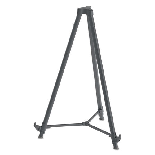 Image of MasterVision® FLX11404 Quantum Heavy Duty Display Easel, 35.62" to 61.22" Tall, Plastic, Black, Supports Up to 25 lb