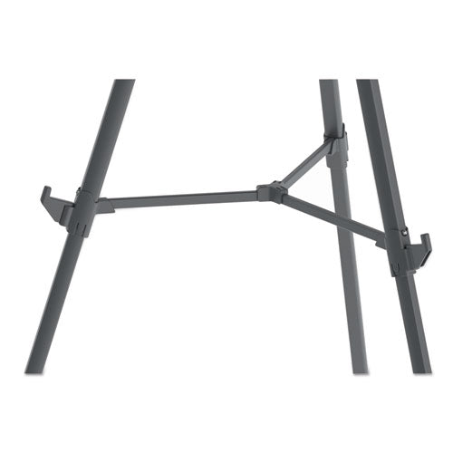 Image of MasterVision® FLX11404 Quantum Heavy Duty Display Easel, 35.62" to 61.22" Tall, Plastic, Black, Supports Up to 25 lb