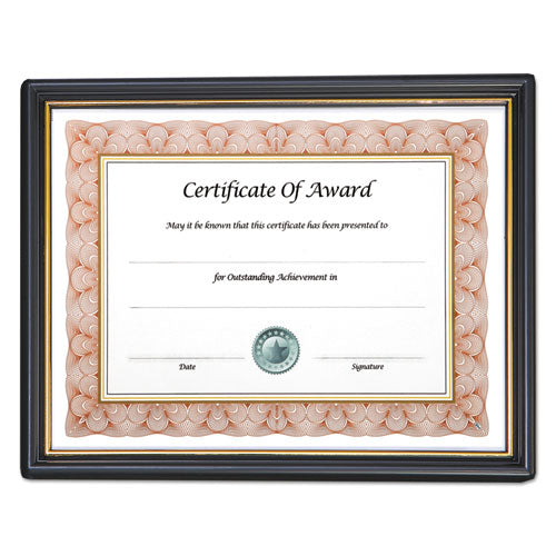 Image of NuDell NUD19210 Economy Framed Achievement/appreciation Awards, 11 X 8.5, Horiztontal Orientation, White With Black Border
