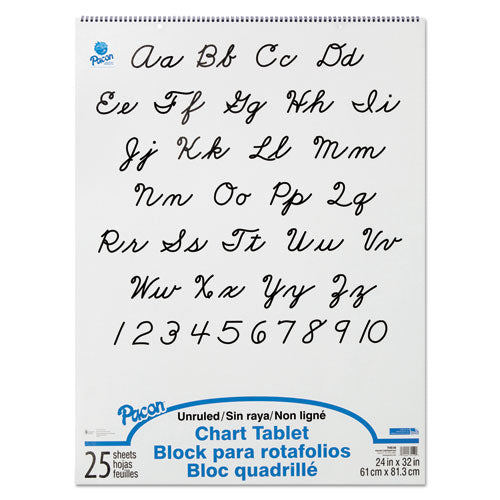Image of Pacon® P0074510 Chart Tablets, Unruled, (25) White 24 x 32 Sheets