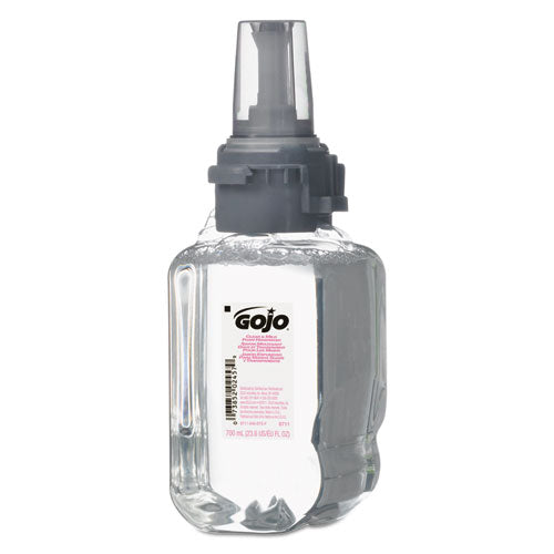 Image of GOJO® 8711-04 Clear and Mild Foam Handwash Refill, For ADX-7 Dispenser, Fragrance-Free, 700 mL, 4/Carton