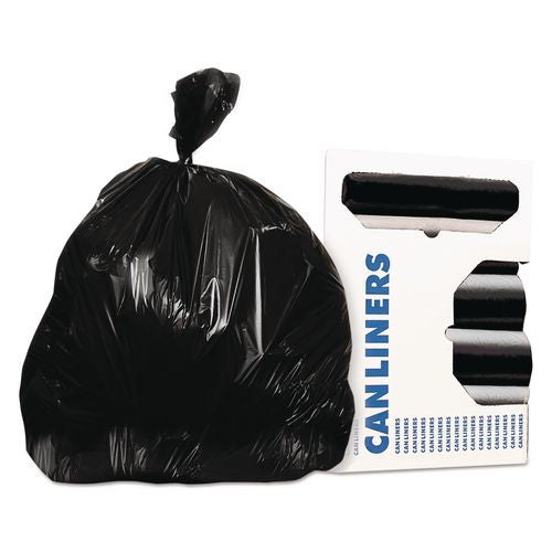 Image of AccuFit® H6644PK R01 Linear Low Density Can Liners with AccuFit Sizing, 32 gal, 1.3 mil, 33" x 44", Black, 20 Bags/Roll, 5 Rolls/Carton