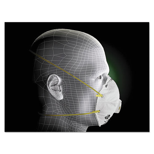 Image of 3M 8210V Particulate Respirator 8210V, N95, Cool Flow Valve, Standard Size, 10/Box