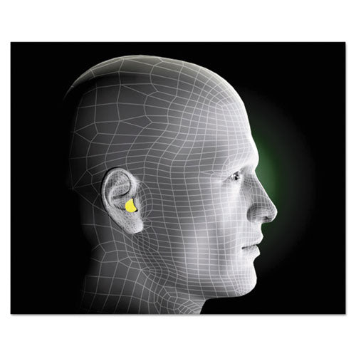 Image of 3M 312-1252 E-A-Rsoft Yellow Neon Blasts Soft Foam Earplugs, 33 dB NRR, One Size Fits Most, Yellow/Red Bullet Plugs, 200 Pairs/Box
