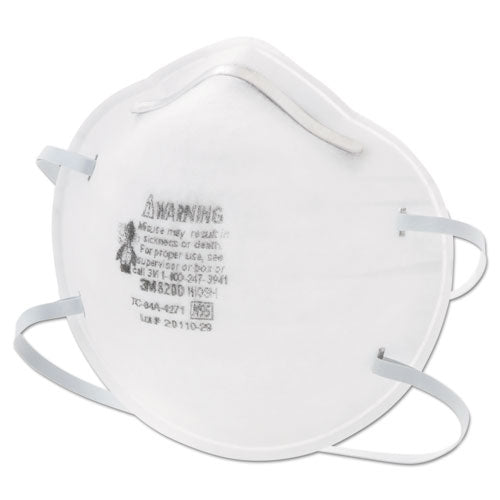 Image of 3M 8200 N95 Particle Respirator 8200 Mask, Standard-Size, 20/Box