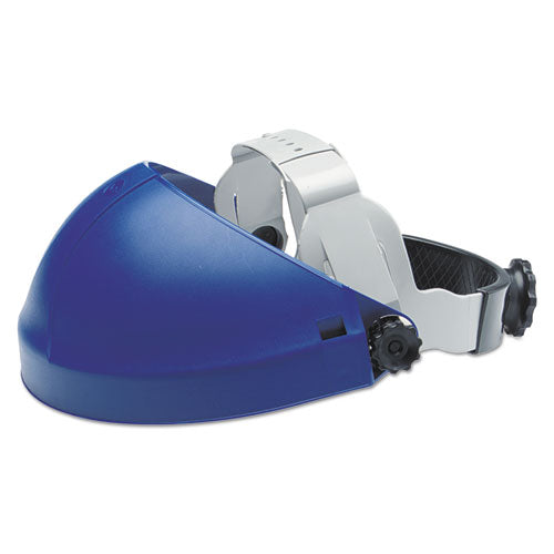 Image of 3M 82501-00000 Tuffmaster Deluxe Headgear with Ratchet Adjustment, 8 x 14, Blue