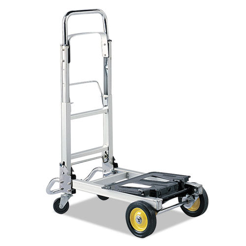 Image of Safco® 4050 HideAway Convertible Truck, 250 lb to 400 lb Capacity, 15.5 x 43 x 36, Aluminum