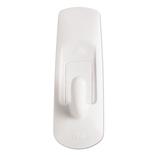 Image of Command 17002-MPES Small Utility Hooks, Plastic, White, Supports 1 lb, 24/Pack