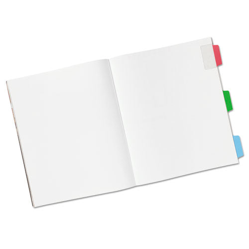 Image of AveryÂ® Ultra Tabs Repositionable Tabs, Standard: 2" x 1.5", 1/5-Cut, Assorted Colors (Blue, Green and Red), 24/Pack