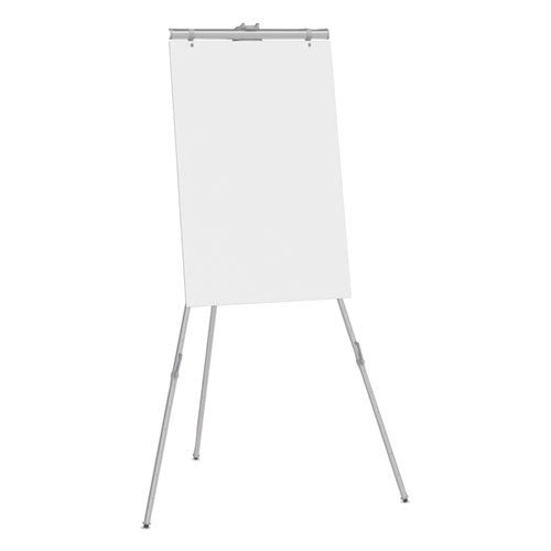 Image of Quartet® 55EX Aluminum Heavy-Duty Display Easel, 38" to 66" Tall, Silver, Supports Up to 45 lb
