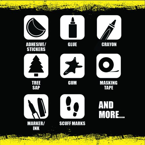 Image of Goo Gone® Clean Up Wipes, 1-Ply, 8 x 7, Citrus Scent, White, 24/Canister, 4 Canisters/Carton