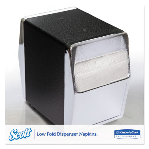 Image of Scott® 98720 Low-Fold Dispenser Napkins, 1-Ply, 12 x 7, White, 250/Pack, 32 Packs/Carton