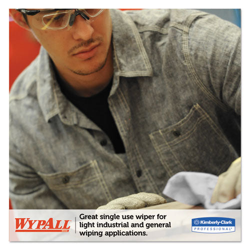 Image of WypAll® 47044 L20 Towels, POP-UP Box, 4-Ply, 9.1 x 16.8, Unscented, White, 88/Box, 10 Boxes/Carton