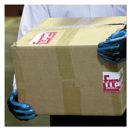 Image of KleenGuard 40226 G40 Foam NITRILE Coated Gloves, EN388: 3121X, 9.06" Long, Medium (Size 8), Blue/Black, 12 Pairs
