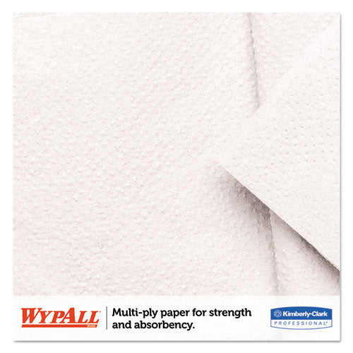 Image of WypAll® 47044 L20 Towels, POP-UP Box, 4-Ply, 9.1 x 16.8, Unscented, White, 88/Box, 10 Boxes/Carton