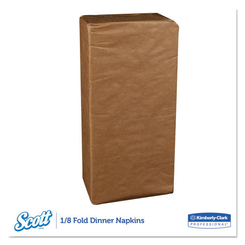 Image of Scott® 98200 1/8-Fold Dinner Napkins, 2-Ply, 17 x 14.63, White, 300/Pack, 10 Packs/Carton