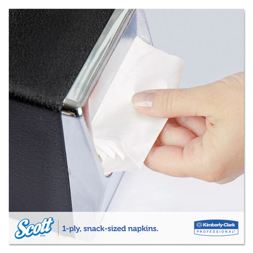 Image of Scott® 98720 Low-Fold Dispenser Napkins, 1-Ply, 12 x 7, White, 250/Pack, 32 Packs/Carton