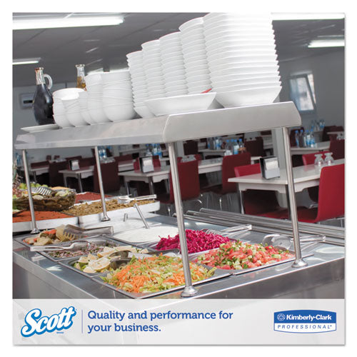 Image of Scott® 98720 Low-Fold Dispenser Napkins, 1-Ply, 12 x 7, White, 250/Pack, 32 Packs/Carton