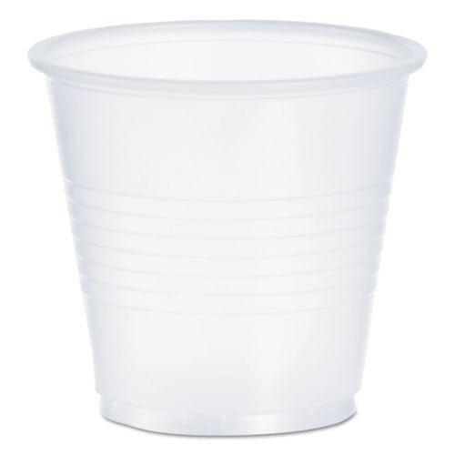 Image of Dart® Y35 High-Impact Polystyrene Cold Cups, 3.5 oz, Plastic, Translucent, 100/Pack